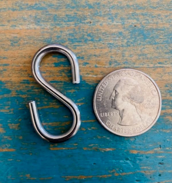 خطاف على شكل حرف S من Tri Surge - فولاذ مقاوم للصدأ من الدرجة البحرية 316 بطول 1.37 بوصة وخطاف معدني سميك للتعليق واستخدام المنفعة (6) S-Gancho - Image 4